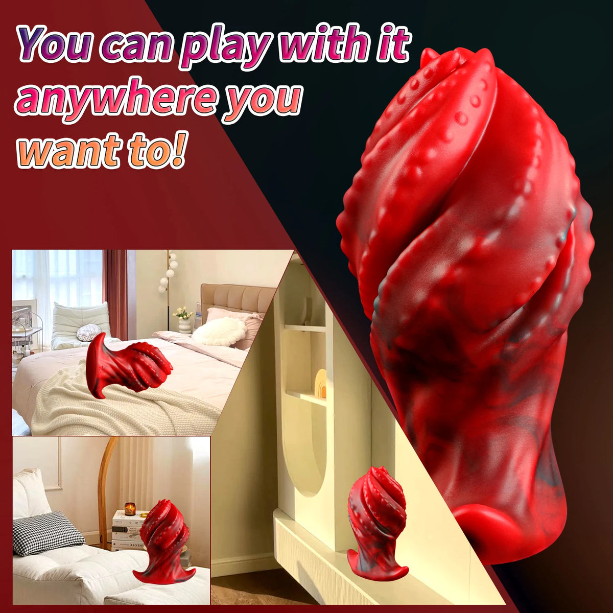 Big Silicone Butt Plug — Smooth Tapered S M L