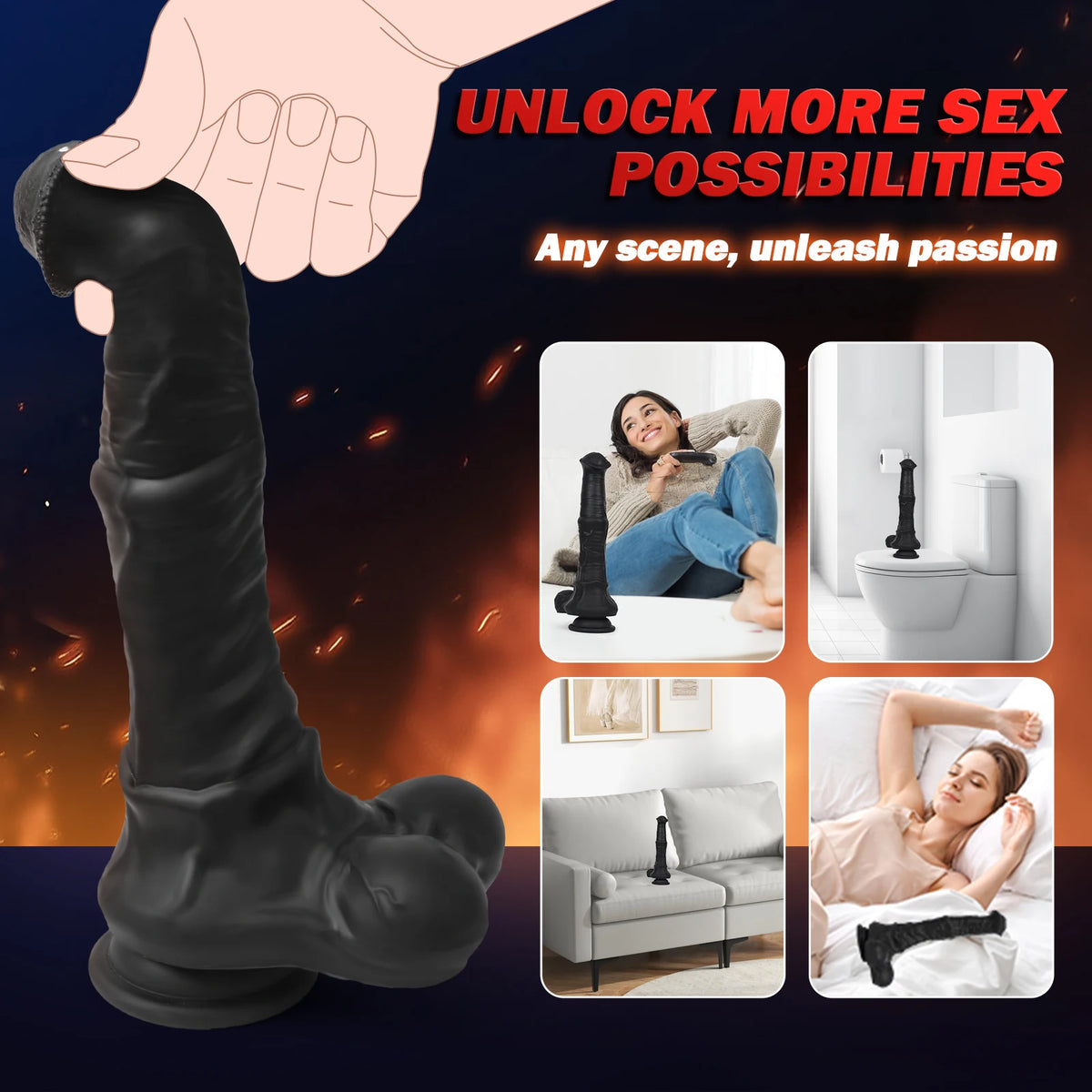 Thrusting Horse Dildo — Remote Control Liquid Silicone