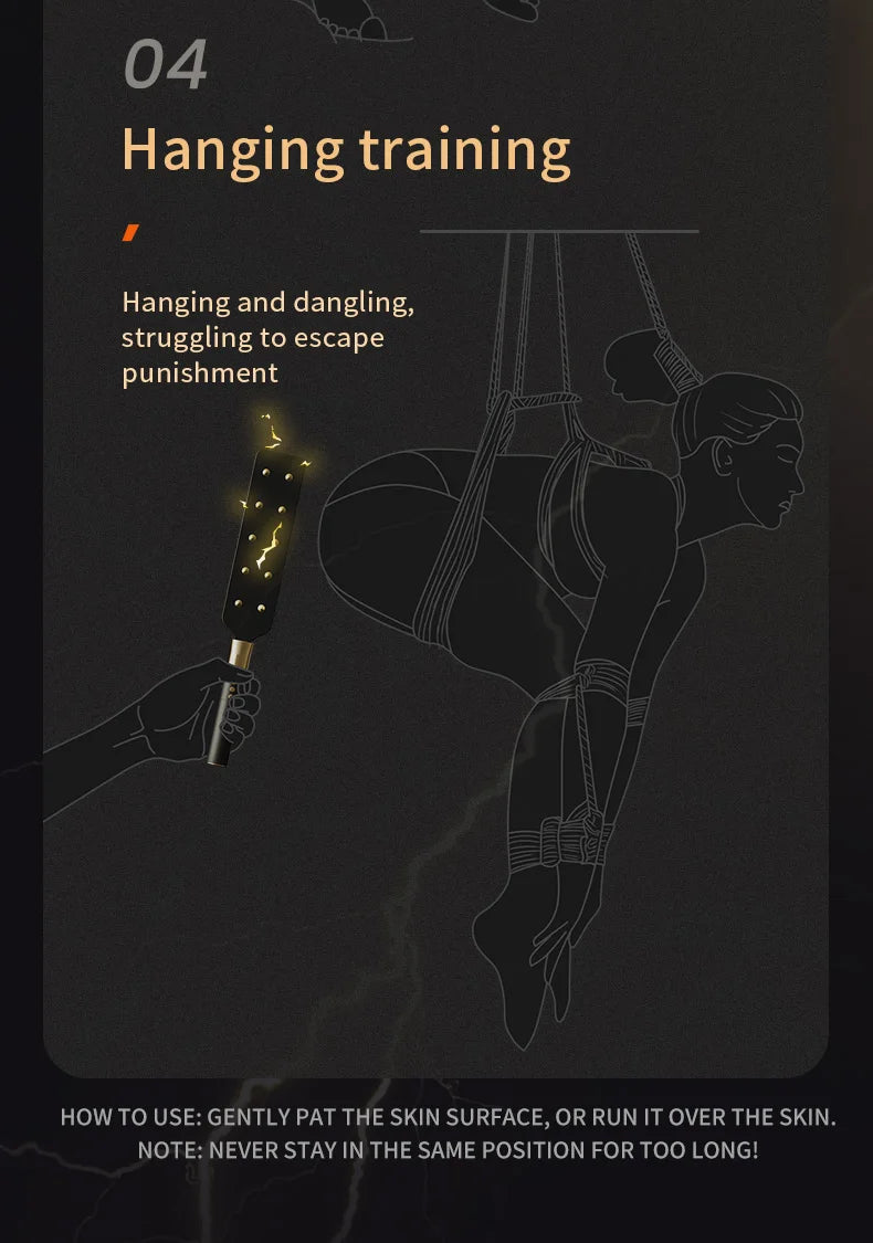 Electric shock training series, Pulse Horse Whip, Electro Spanking Paddle, Spanking Stick Bat, BDSM, Sex Games, Adult Sex Toys