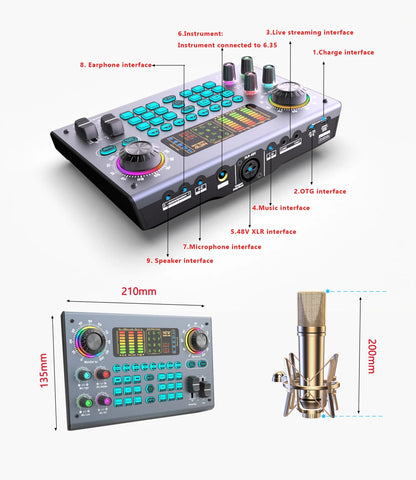 Condenser Mic & Sound Card Kit
