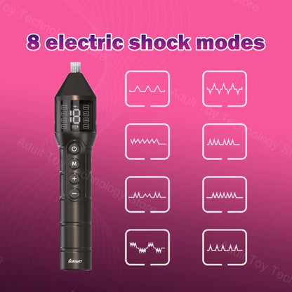 Electric Shock Stick, Use with nipple clamps, Adjustable Pulse Stimulator, Sex Game, Microcurrent BDSM Training, Adult Sex Toys