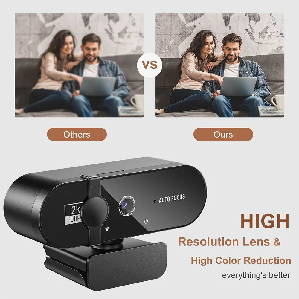 Ultra HD 4K Webcam with Auto Focus