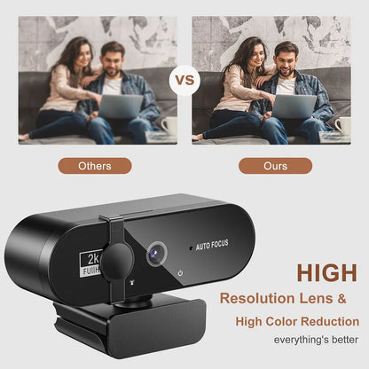 Ultra HD 4K Webcam with Auto Focus