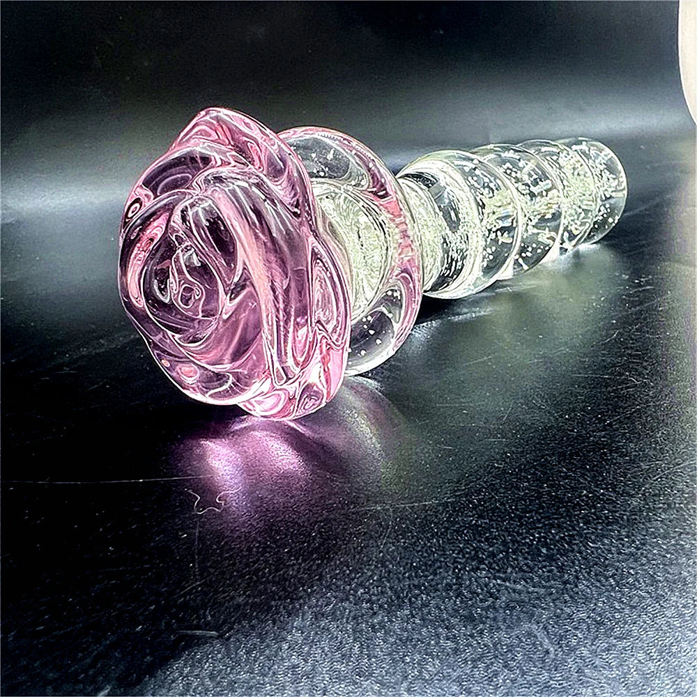 Rose Crystal Design Smooth Plug
