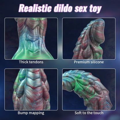 Silicone Suction Cup Massager Dildo — 3 Sizes