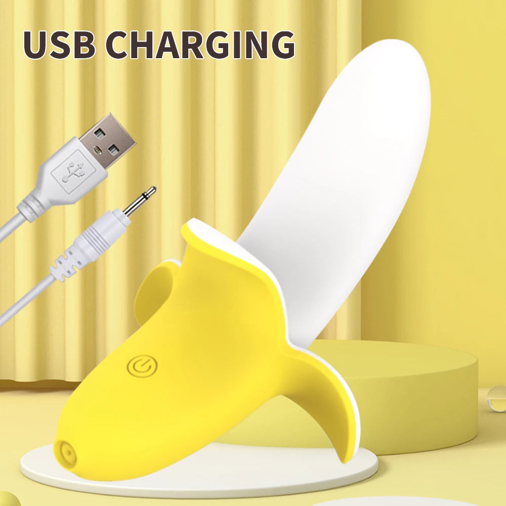 Banana Silicone Vibrator — 12-Frequency G-Spot and Anal