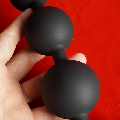 Silicone Anal Beads — 4 Smooth Balls 4 Colours