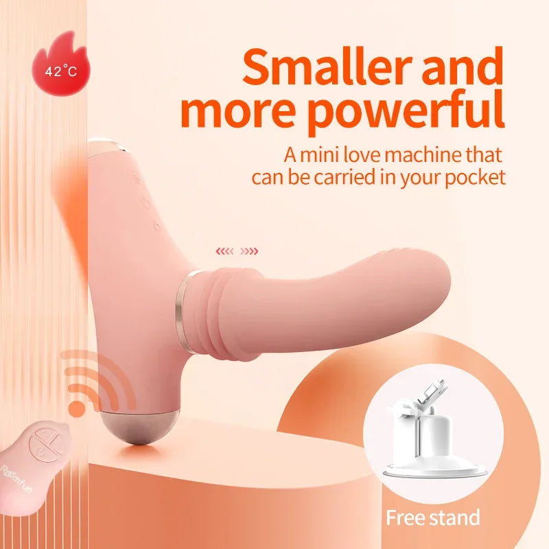 Powerful Sex Machine & Device, Heatable Thrusting Dildo for Women Men, Remote Control Vibrator G-Spot Anal Stimulator,Adult Toys