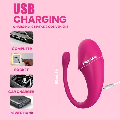 2-in-1 Dual G-Spot Clitoral Stimulator — 10 Modes 4 Colours