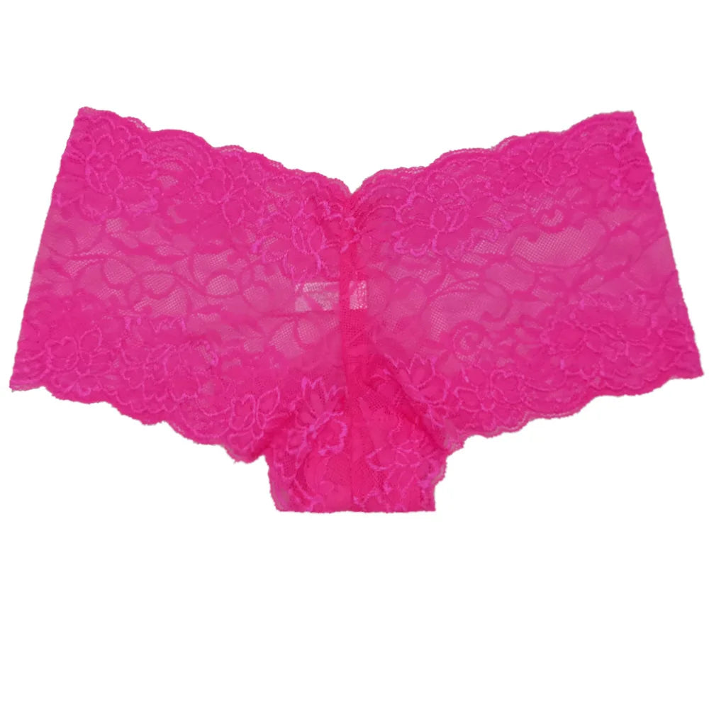 5 Pcs/Set Female Bikini Underwear Lace Briefs Women Transparent Panties Ladies Lingerie