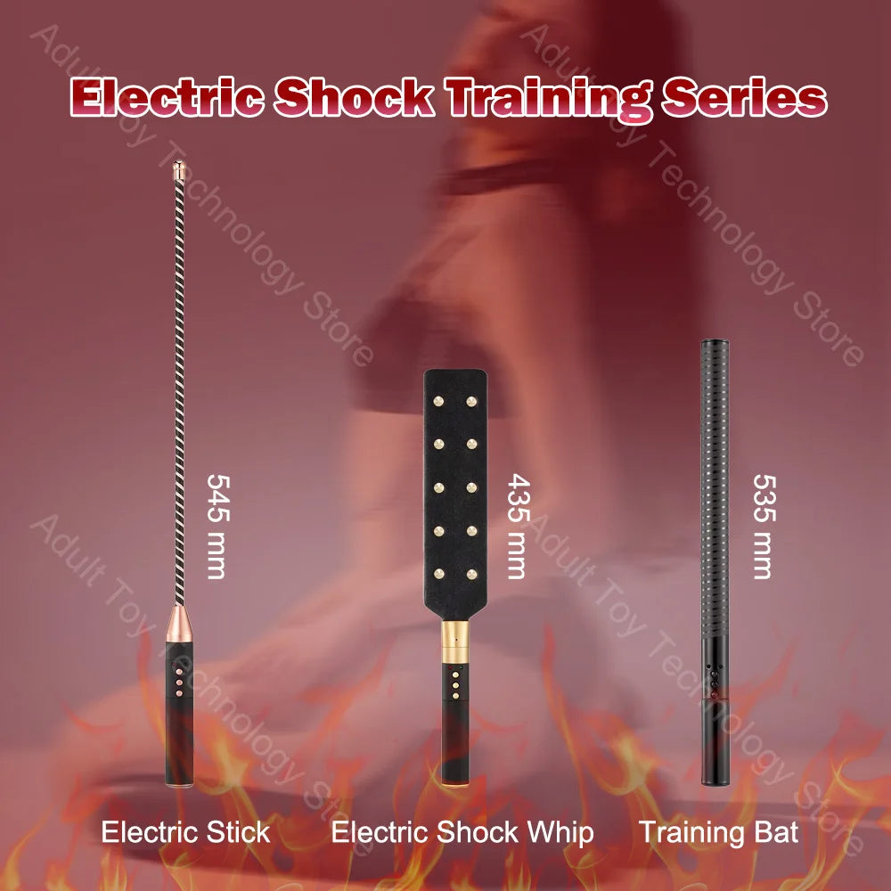 Electric shock training series, Pulse Horse Whip, Electro Spanking Paddle, Spanking Stick Bat, BDSM, Sex Games, Adult Sex Toys
