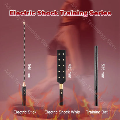 Electric shock training series, Pulse Horse Whip, Electro Spanking Paddle, Spanking Stick Bat, BDSM, Sex Games, Adult Sex Toys