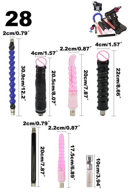 Wireless Remote Control Sex Machine Set