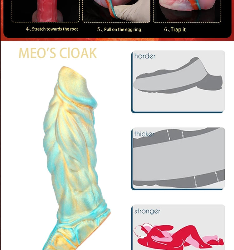 Fantasy Ribbed Silicone Sleeve Extender