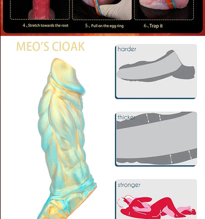 Fantasy Ribbed Silicone Sleeve Extender