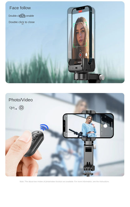 AI Adjustable Angle Smartphone Gimbal
