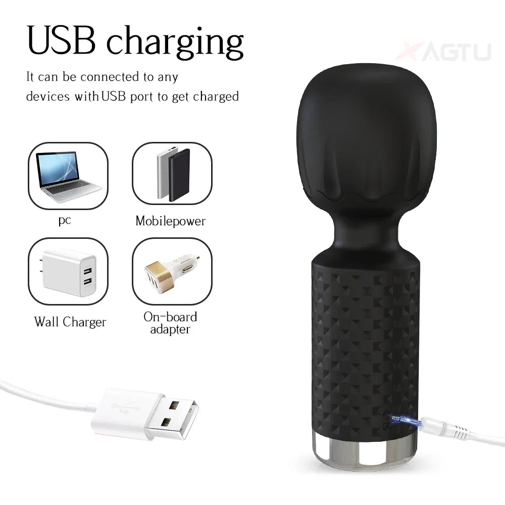 10 Modes Powerful Mini Vibrator