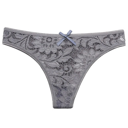 5 PCS/Set Sexy Lace Thongs Low Waist Underwear Women G-string Underpants Lady Bikini Panties Female Sexy Lingerie M-XL