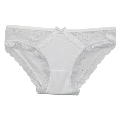 5 PCS/SET New Arrival Low Rise Ladies Sexy Lace Panty Underpants Panties For Women Lingerie Cotton Briefs