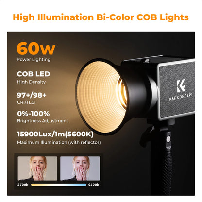 2 Light Effects COB Video Light