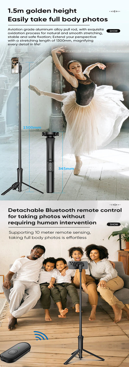 Bluetooth Remote Selfie Stick