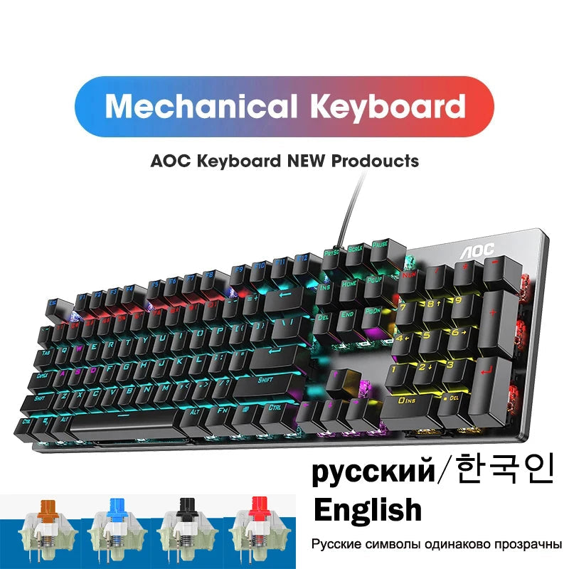 Green/Black Tea Axis Keyboard