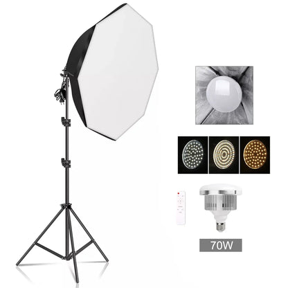 Studio Lighting with Global Plug Adapters