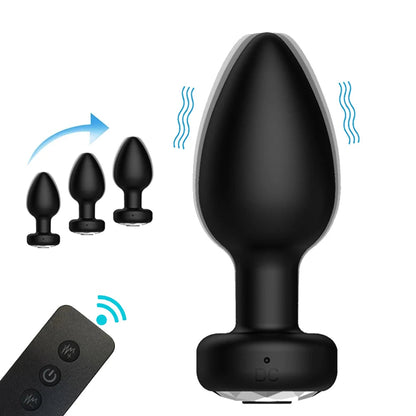 Remote Control Anal Vibrator — Wearable Silicone 3 Colours