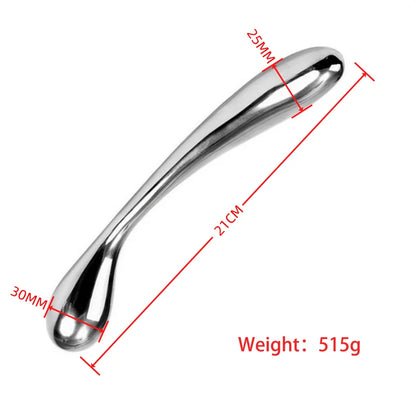 Stainless Steel Dual-End Wand Massager