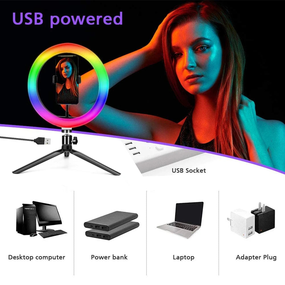 Remote Control LED Light Lamp Ring