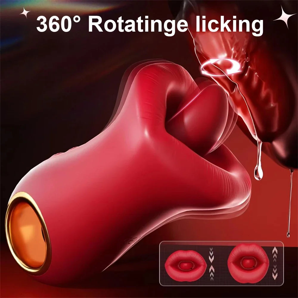 Rose Mouth-Shaped Vibrator Clitoral