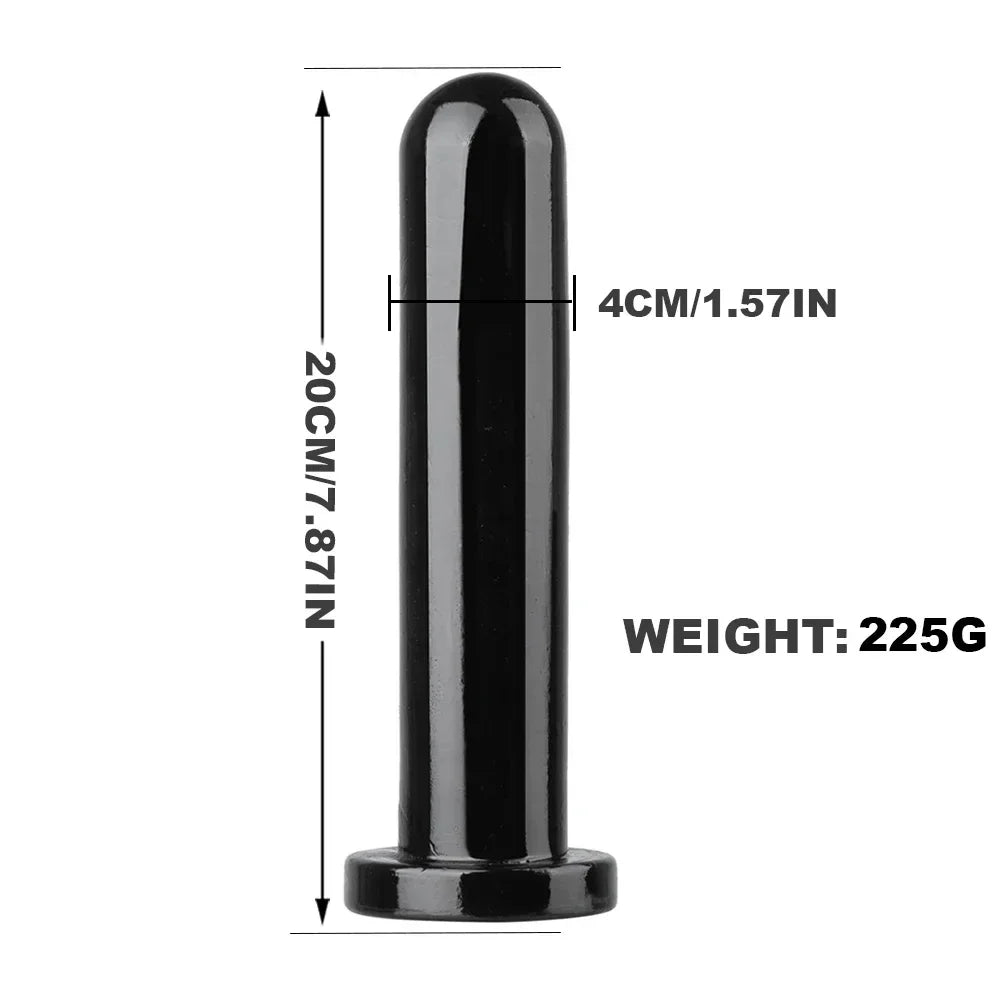 Smooth Test Tube Anal Plug Transparent Buttplug G-spot Stimulate Prostate Massager Sex Toy for Man Crystal Anal Dildo for Woman
