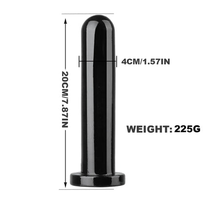 Smooth Test Tube Anal Plug Transparent Buttplug G-spot Stimulate Prostate Massager Sex Toy for Man Crystal Anal Dildo for Woman