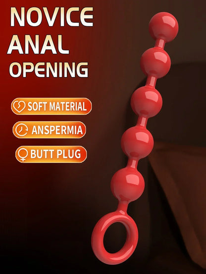 Anal Bead Sex Toy Female Male Homosexual Buttocks Bead Long Buttocks Bead Vagina Clit Pull Global Anal Stimulator Sex Toy.