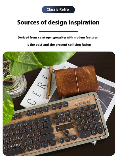 Premium handcrafted wood keyboard