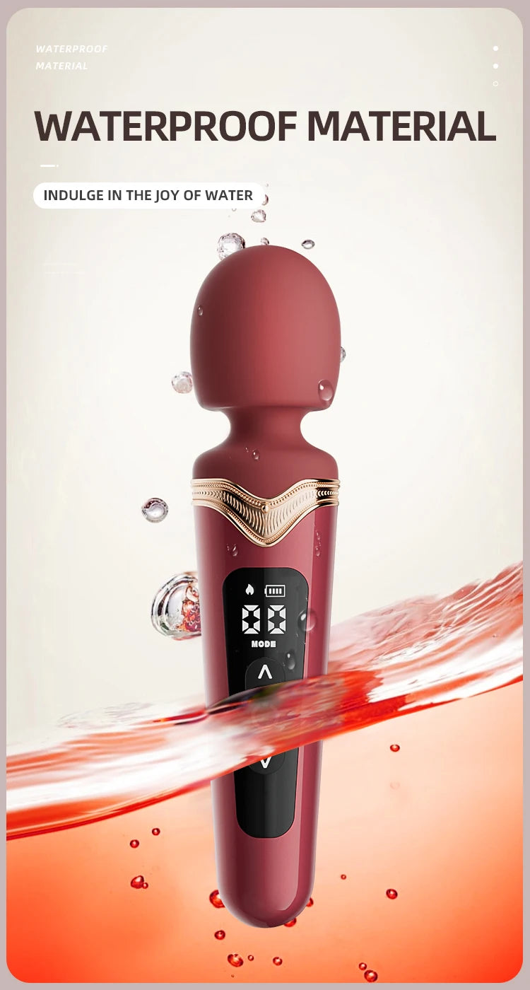 Luxury Silicone Wand Vibrator
