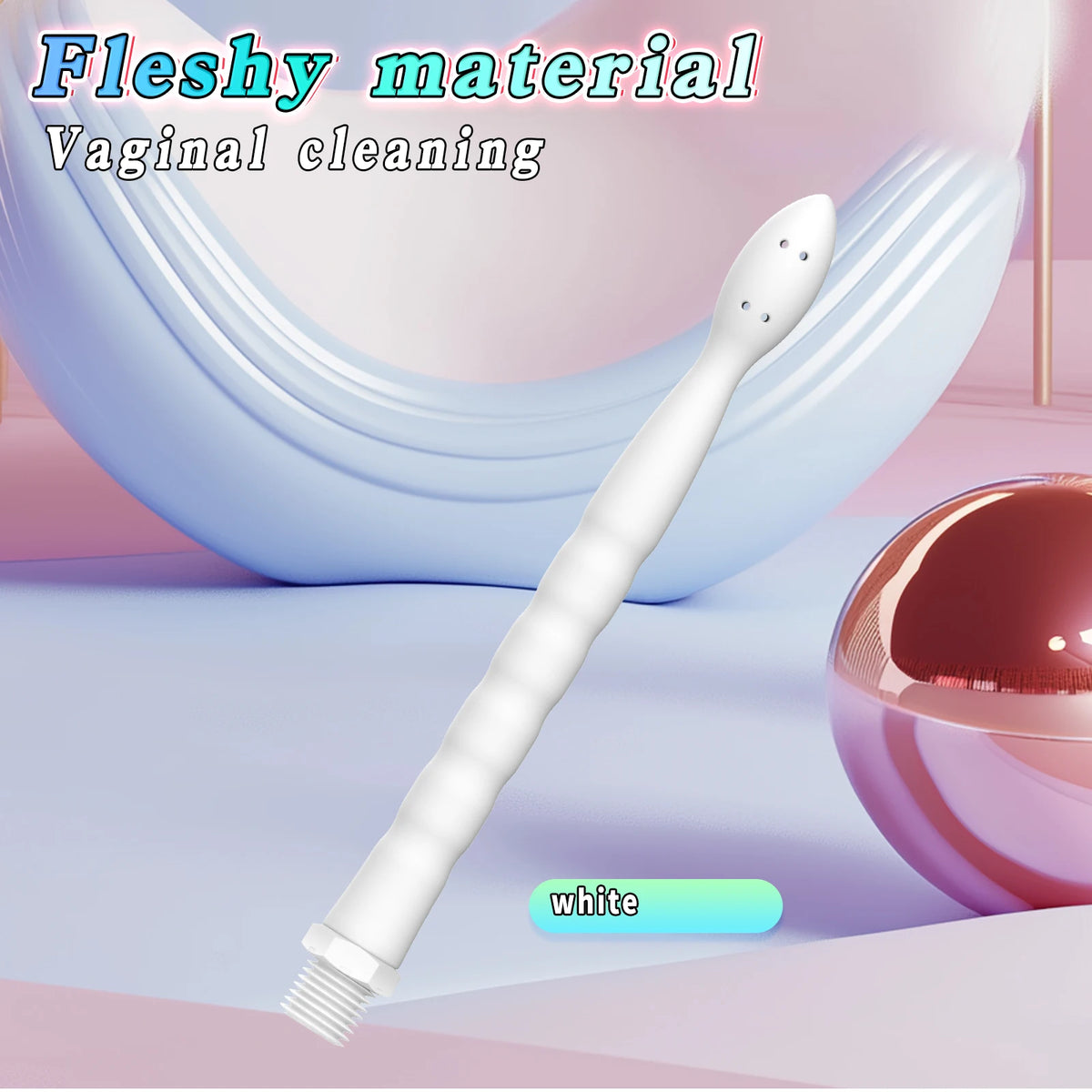Soft Metal Hose Anal Intestinal Vaginal Cleaning Flushing Device Nozzle Enema Device Female Washing Device Sex Toy For Women Men