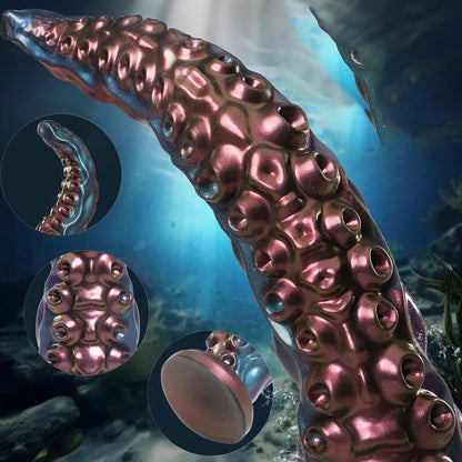 Flexible Tentacle Fantasy Silicone Dildo — 2 Colours