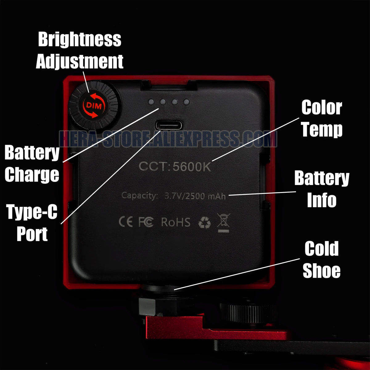 Professional LED Fill Light Tripod
