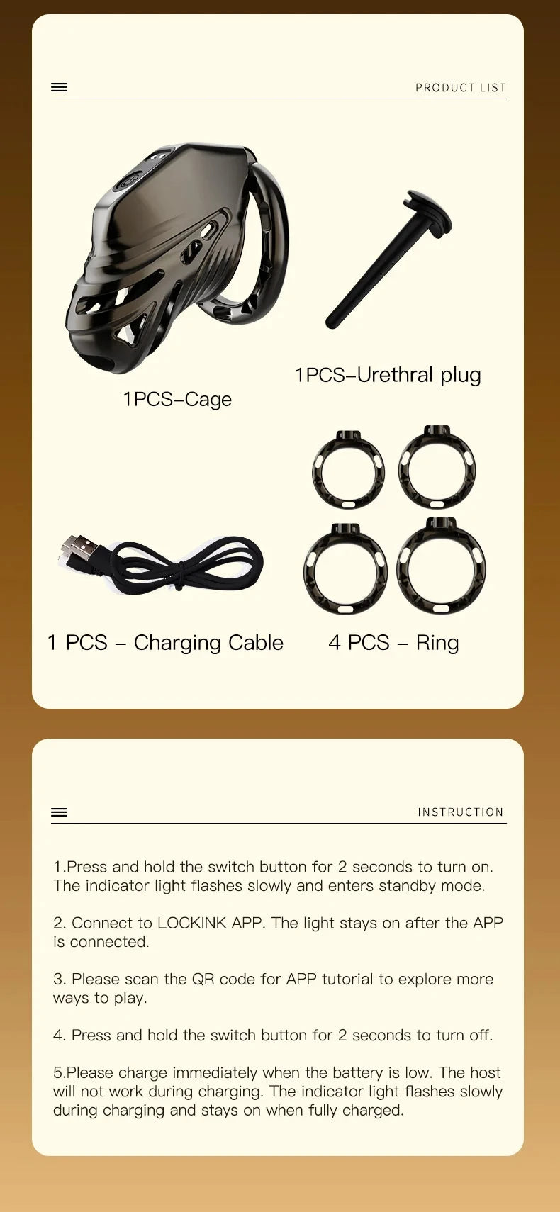 Smart App Controlled Chastity Cage