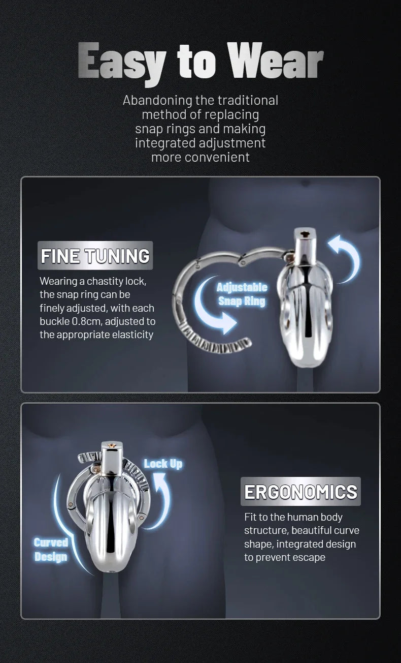 Premium Aluminum Chastity Cage