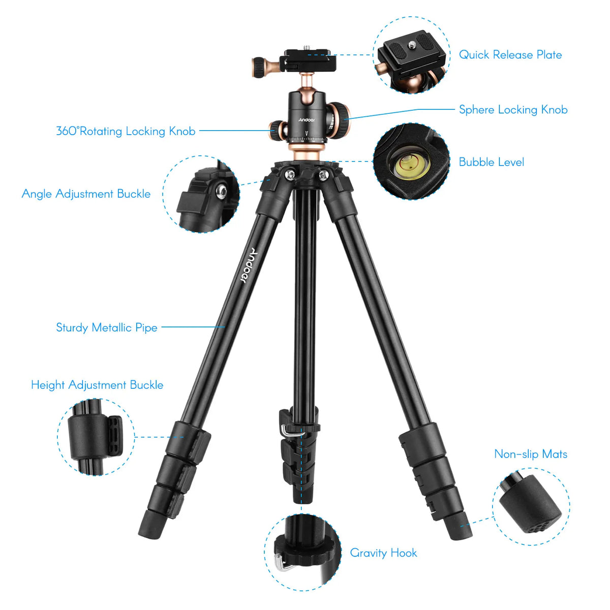 Portable Aluminum Tripod