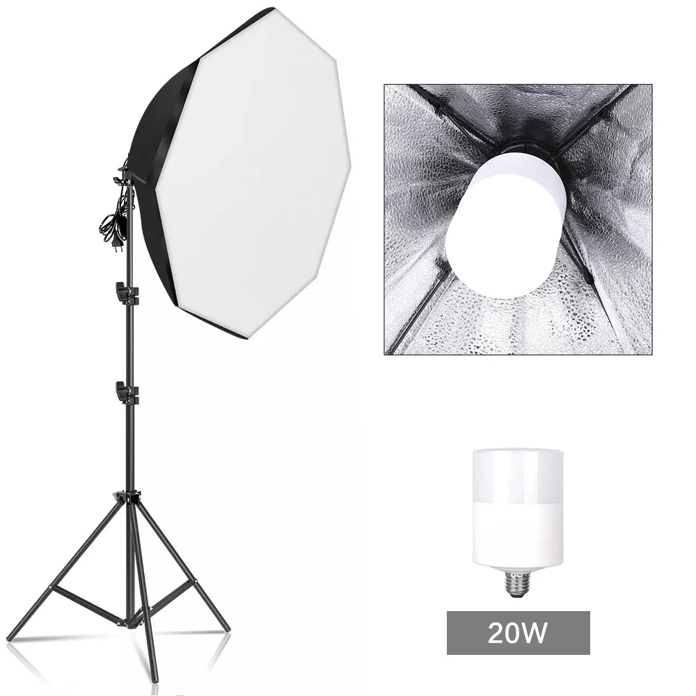 Studio Lighting with Global Plug Adapters