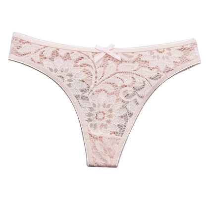 5 PCS/Set Sexy Lace Thongs Low Waist Underwear Women G-string Underpants Lady Bikini Panties Female Sexy Lingerie M-XL
