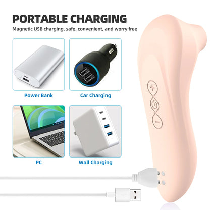 Mini Suction Vibrator — 7-Mode Clitoral and Nipple