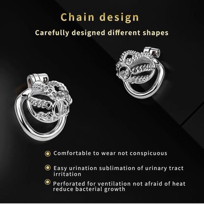 Binding Metal Chastity Cage