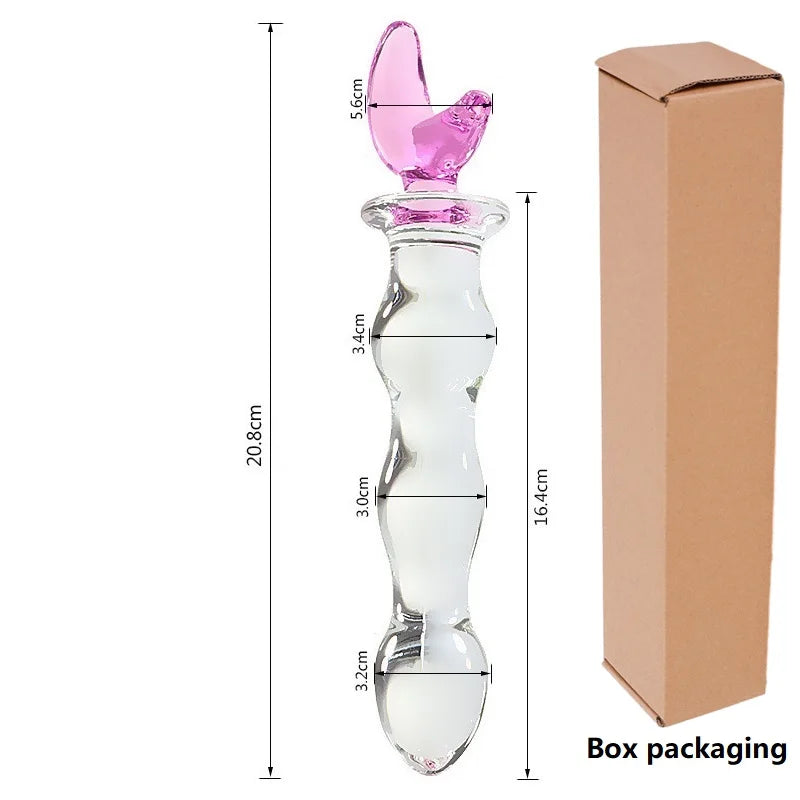 High-Quality Glass Massager Plug