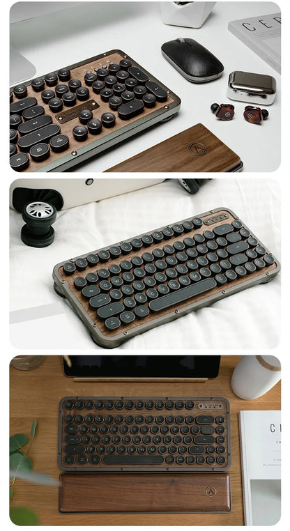 Premium handcrafted wood keyboard