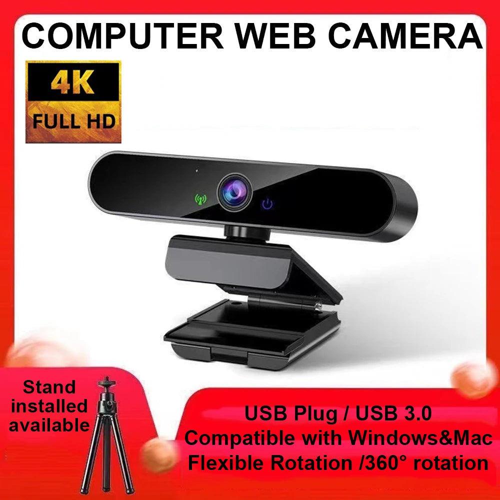 4K Webcam With Mic