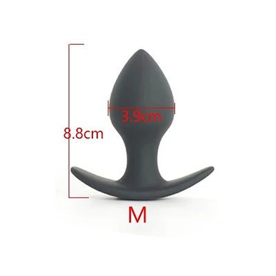 Hard Silicone Anal Training Plug — Progressive 5 Sizes